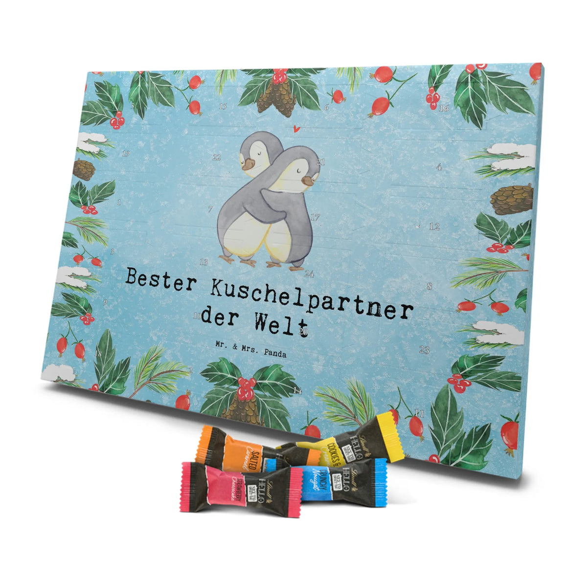 Chocolate advent calendar penguin Best cuddle partner in the world gift, birthday, gift idea, birthday present, giving, thank you, for, make you happy, gift tip, Life Partner, In Love, Cuddle, Husband, Boyfriend, Wedding Anniversary, Netflix, Spouse, Girlfriend, Wife, Bed, Cuddle Partner