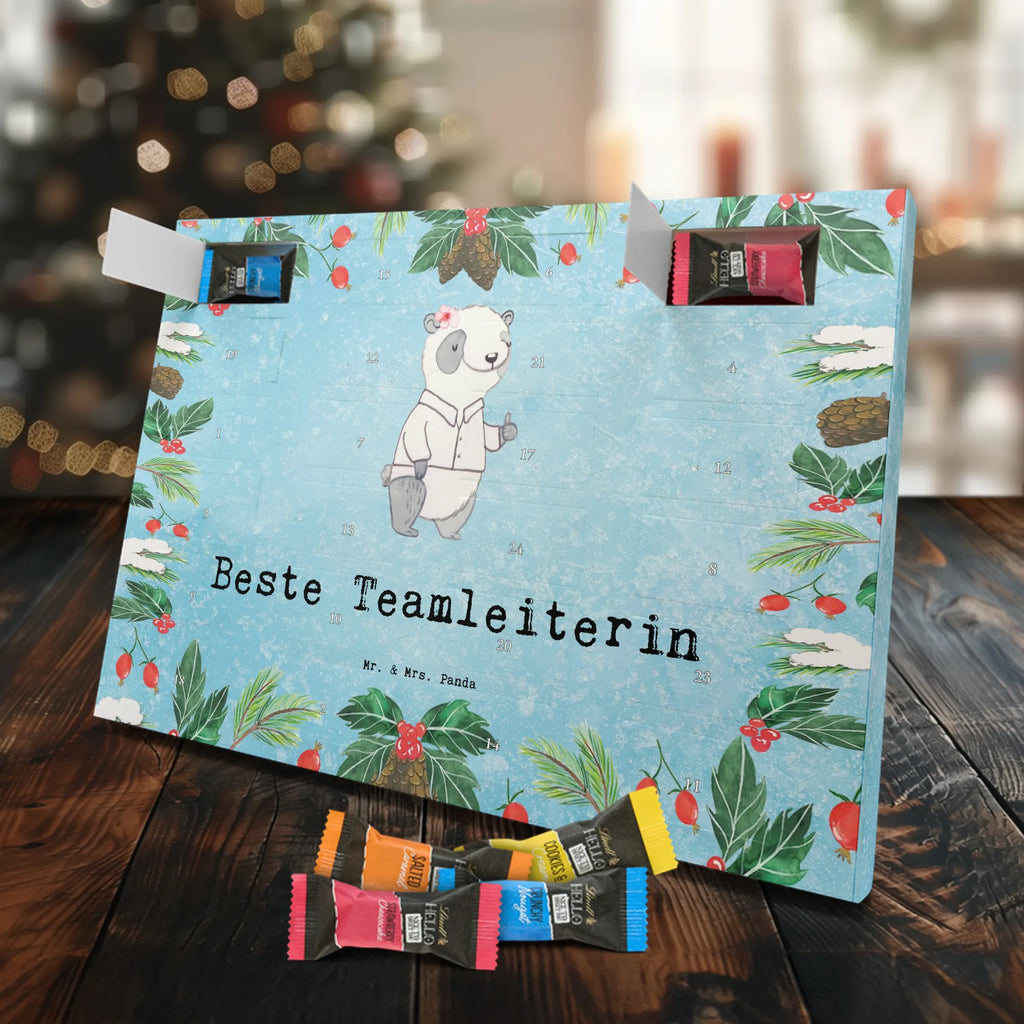 Chocolate advent calendar panda Best Team Leader gift, birthday, gift idea, birthday present, giving, thank you, for, make you happy, gift tip, supervisor, farewell, group leader, farewell gift, seminar leader, colleague, retirement, Team leader