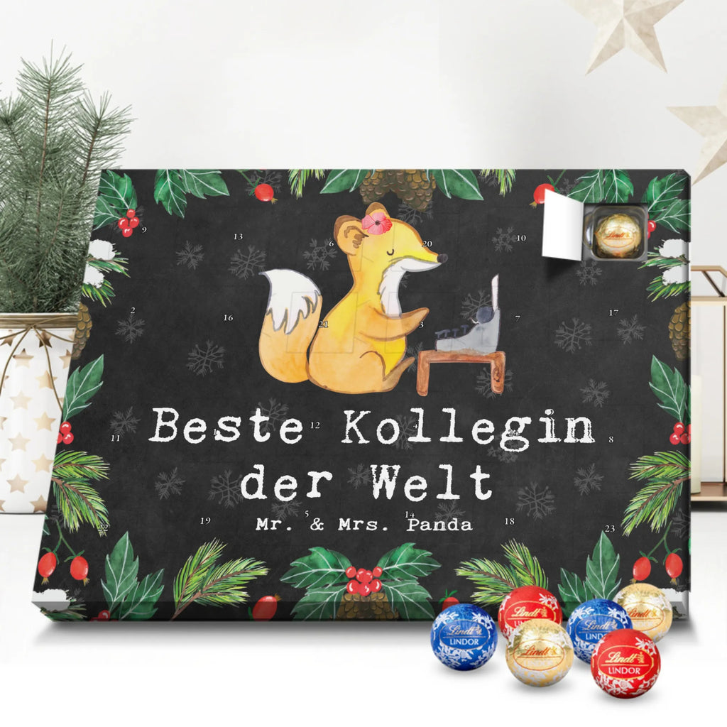 Chocolate advent calendar Fox Best colleague in the world gift, birthday, gift idea, birthday present, giving, thank you, for, make you happy, gift tip, colleague, work, retirement, farewell gift, girlfriend, fellow worker, co-worker, Work colleague