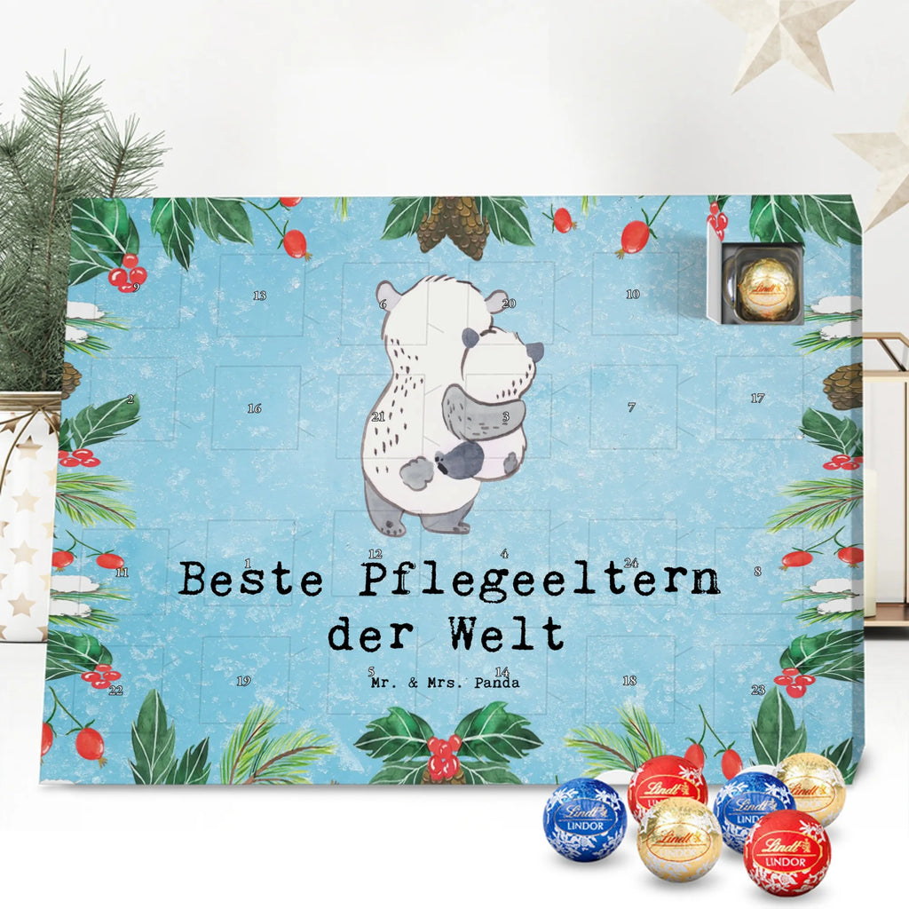 Chocolate advent calendar panda Best foster parents in the world gift, thank you, birthday present, giving, birthday, gift tip, make you happy, for, gift idea, mom and dad, foster parents, foster child, parents couple, parents