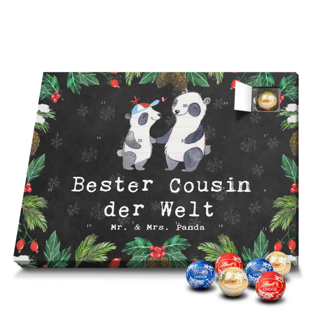 Chocolate advent calendar panda best cousin in the world gift, thank you, birthday present, giving, birthday, gift tip, make you happy, for, gift idea, kin, aunt&#39;s son, uncle&#39;s son