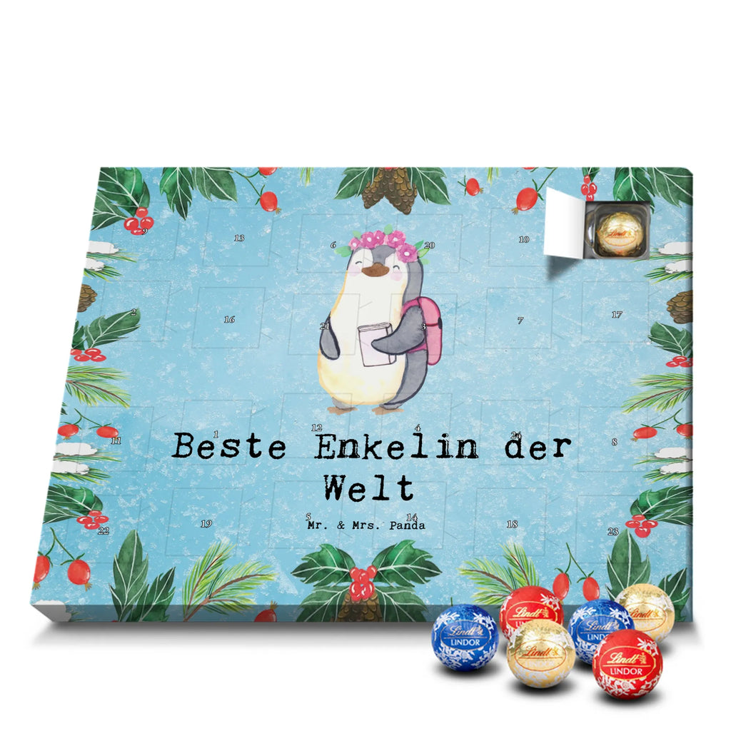 Chocolate advent calendar penguin Best granddaughter in the world gift, birthday, gift idea, birthday present, giving, thank you, for, make you happy, gift tip, grandpa, christening, grandma, Granddaughter, child from son, child from daughter, grandchild
