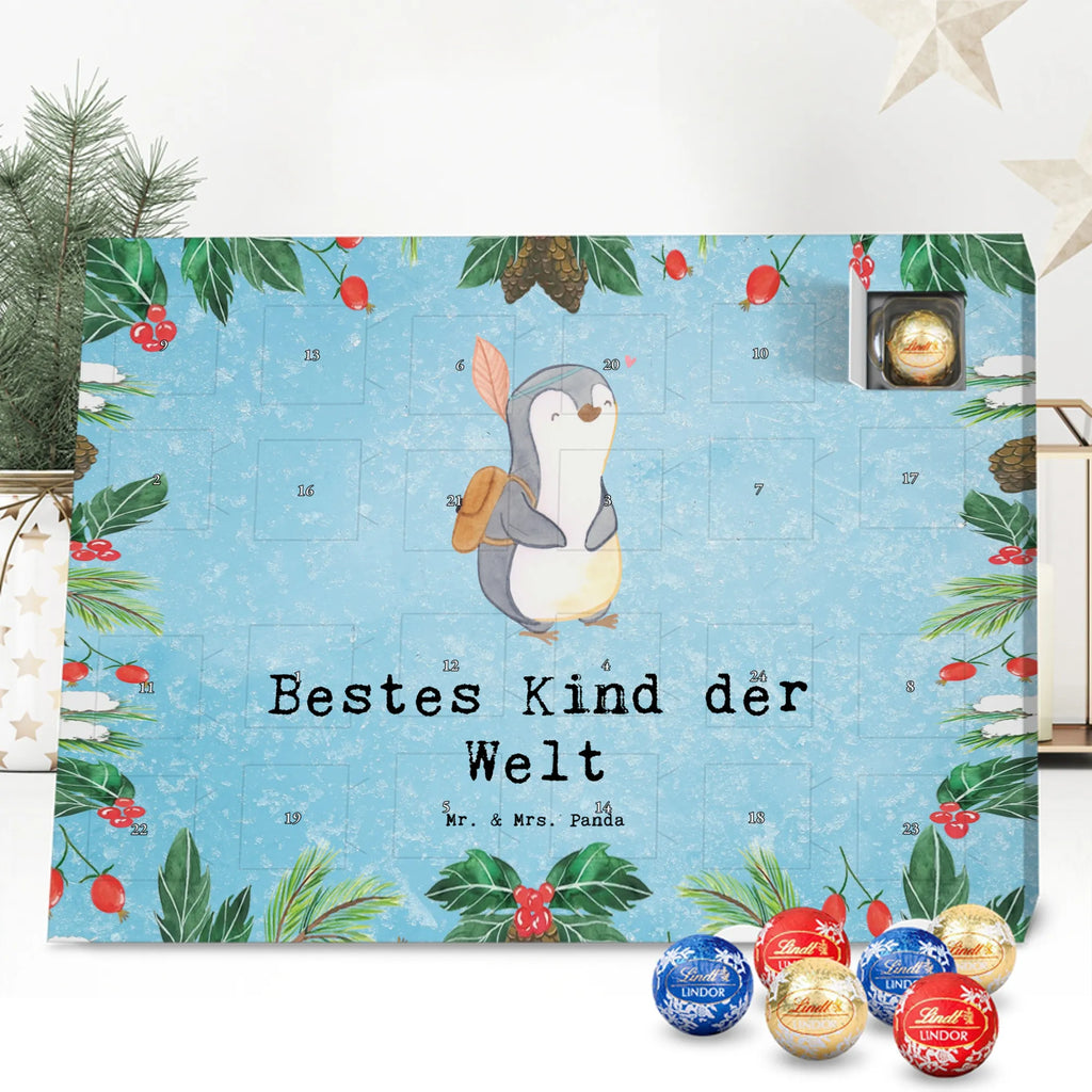 Chocolate advent calendar penguin best kid in the world gift, birthday, gift idea, birthday present, giving, thank you, for, make you happy, gift tip, christening, offspring, child, birth, best, darling, children, daughter, son