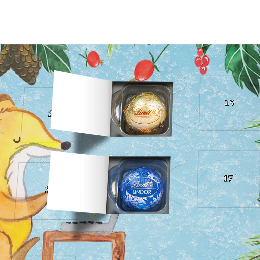 Chocolate advent calendar Fox Best seat neighbor in the world gift, birthday, gift idea, birthday present, giving, thank you, for, make you happy, gift tip, neighbor, chair neighbor, university, school, college, table neighbor, Seat neighbor, classmate, fellow student