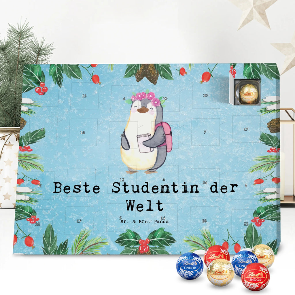 Chocolate advent calendar penguin Best student in the world gift, thank you, birthday present, giving, birthday, gift tip, make you happy, for, gift idea, college, study, university, humorous, daughter, students, graduation, fun, model student