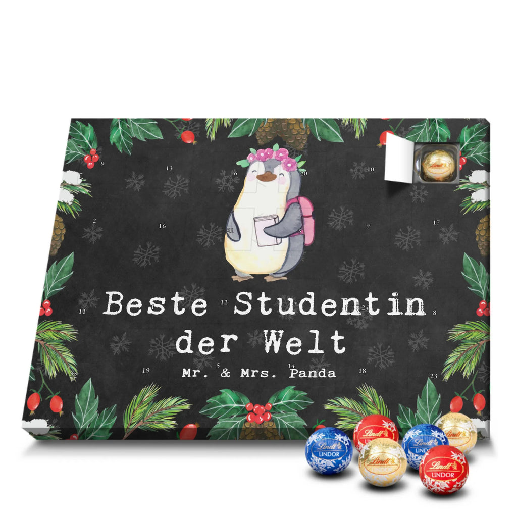 Chocolate advent calendar penguin Best student in the world gift, thank you, birthday present, giving, birthday, gift tip, make you happy, for, gift idea, college, study, university, humorous, daughter, students, graduation, fun, model student