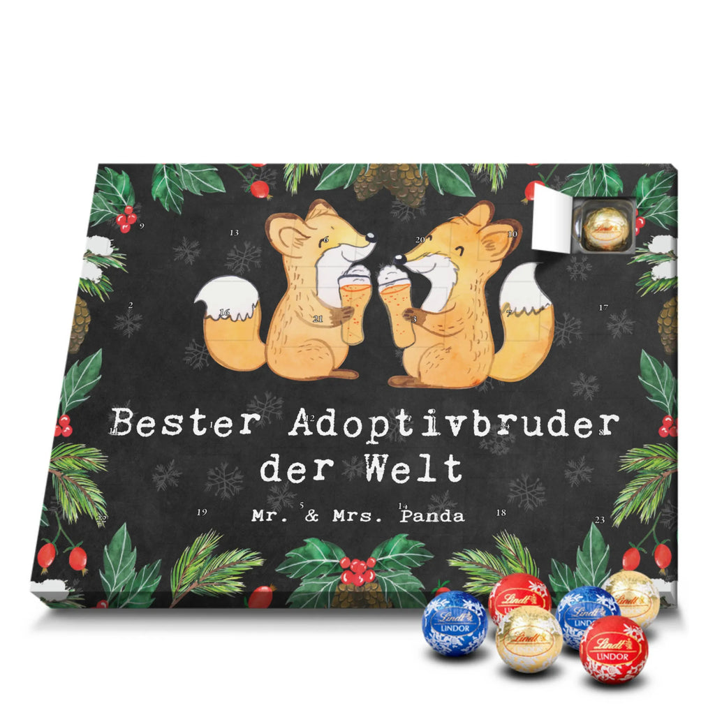 Chocolate advent calendar Fox Best adoptive brother in the world gift, thank you, birthday present, giving, birthday, gift tip, make you happy, for, gift idea, Adoptive brother, adopted, trifle, brother heart, son, best, sibling