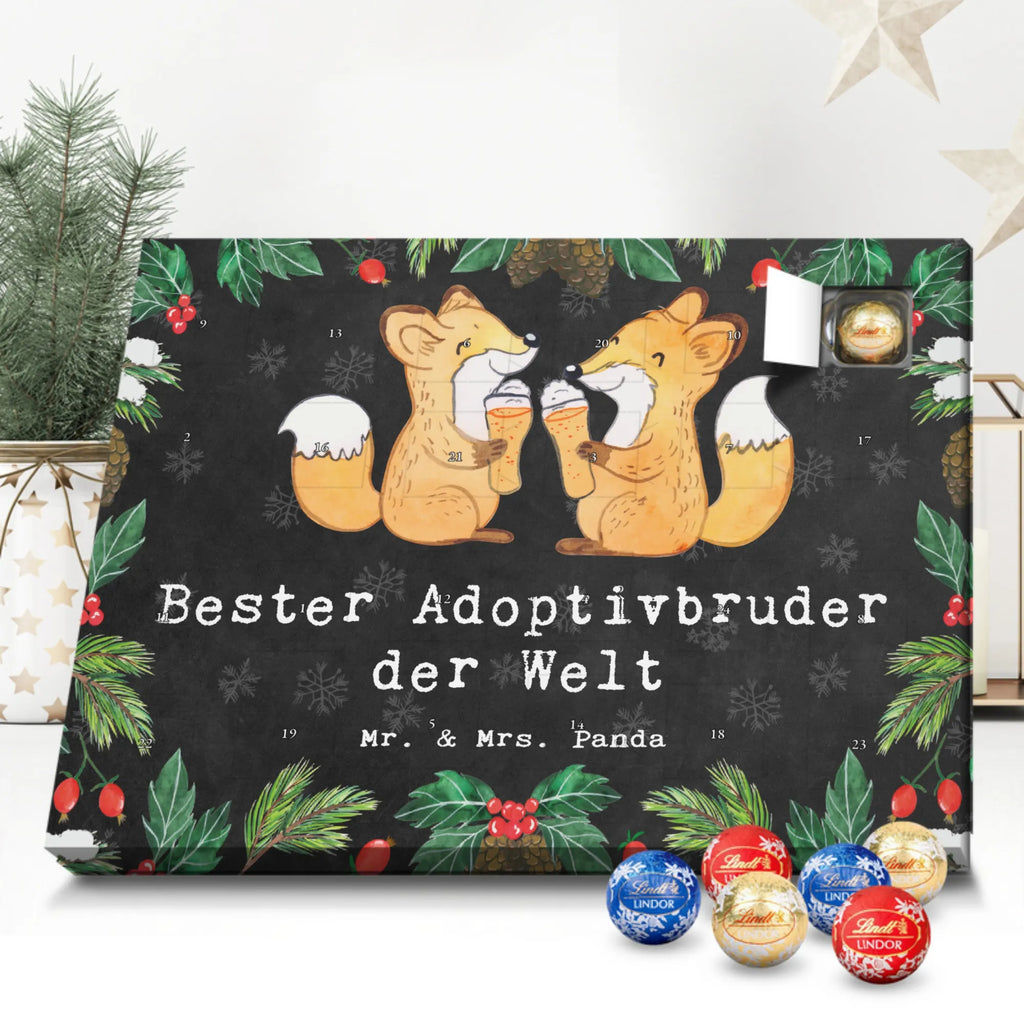 Chocolate advent calendar Fox Best adoptive brother in the world gift, thank you, birthday present, giving, birthday, gift tip, make you happy, for, gift idea, Adoptive brother, adopted, trifle, brother heart, son, best, sibling