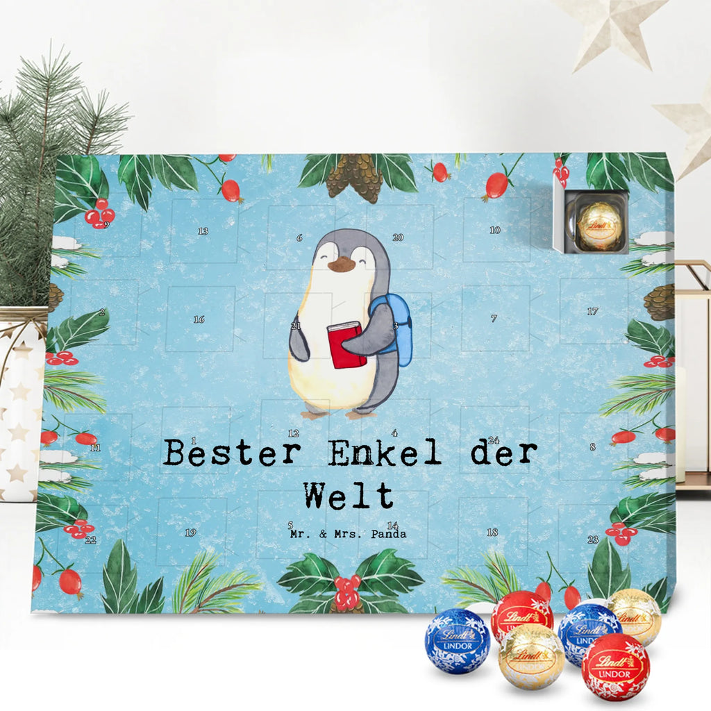 Chocolate advent calendar penguin Best grandson in the world gift, thank you, birthday present, giving, birthday, gift tip, make you happy, for, gift idea, christening, child from daughter, child from son, grandpa, grandchild, Grandson, grandma
