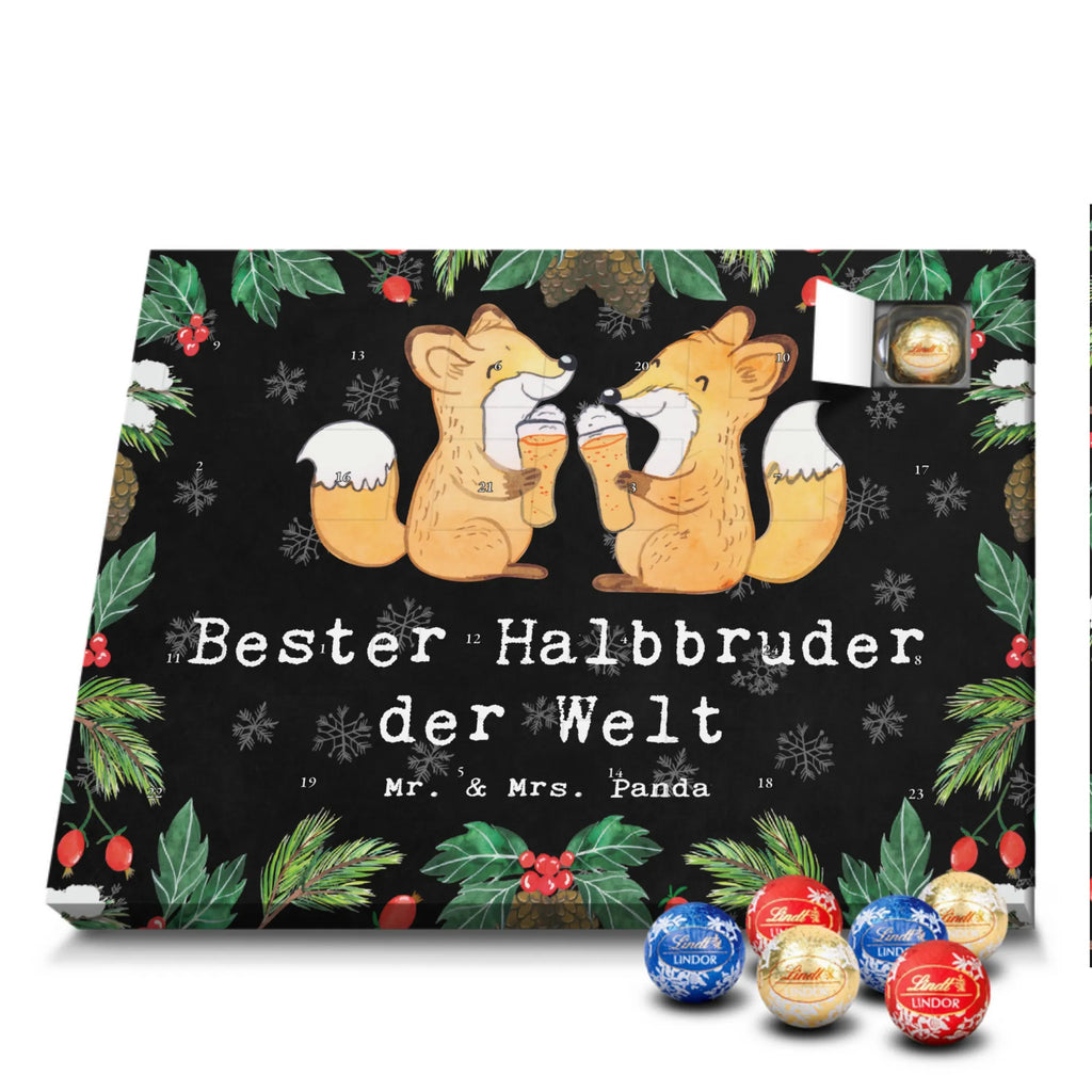 Chocolate advent calendar Fox Best Half Brother in the World gift, thank you, birthday present, giving, birthday, gift tip, make you happy, for, gift idea, best, siblings, step siblings, step, Half brother, trifle, present, step brother, brother heart, son