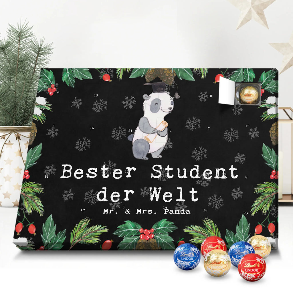 Chocolate advent calendar penguin Best student in the world gift, thank you, birthday present, giving, birthday, gift tip, make you happy, for, gift idea, fun, model student, students, graduation, study, humorous, college, university, son