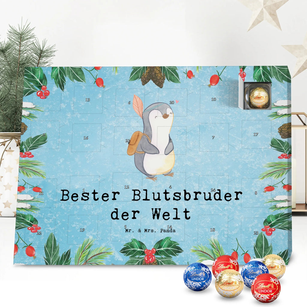 Chocolate advent calendar penguin Best blood brother in the world gift, thank you, birthday present, giving, birthday, gift tip, make you happy, for, gift idea, best, friend, Blood brother, brothers, blood siblings, heartfelt brother, siblings, little thing