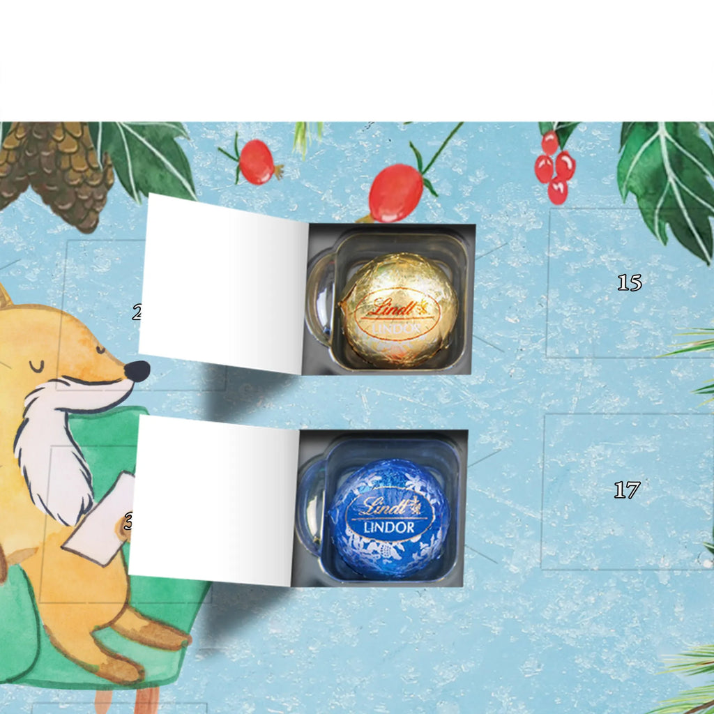 Chocolate advent calendar Fox Best listener in the world gift, birthday, gift idea, birthday present, giving, thank you, for, make you happy, gift tip, listening ear, friend, helpful, help, Listener
