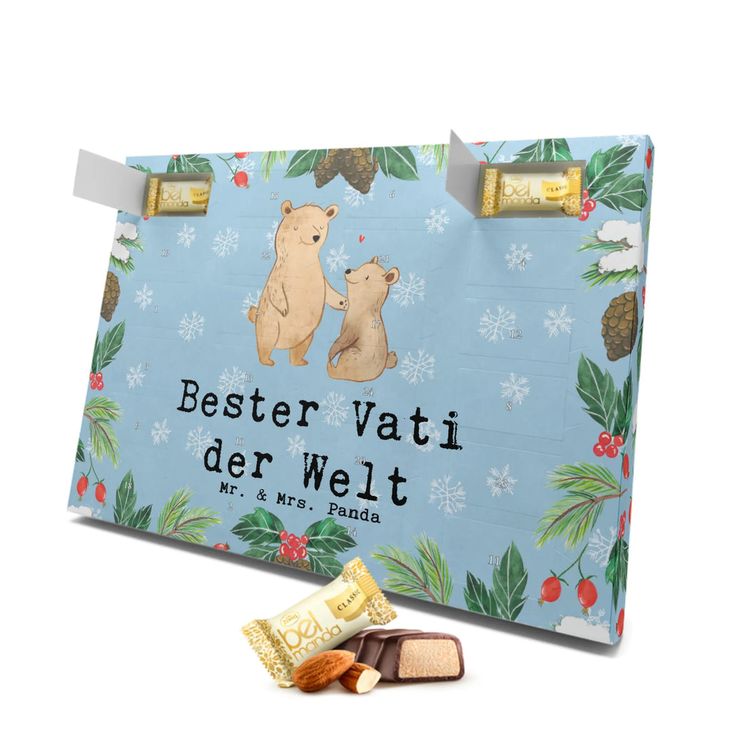 Marzipan Adventskalender Bär Bester Vati der Welt Marzipan Adventskalender, für, Dankeschön, Geschenk, Schenken, Geburtstag, Geburtstagsgeschenk, Geschenkidee, Danke, Bedanken, Mitbringsel, Freude machen, Geschenktipp, Paps, Familie, Dad, Eltern, Papi, Geschenk Vater, Vati, Papa, Daddy, Bester, Kleinigkeit, Vater, Mann