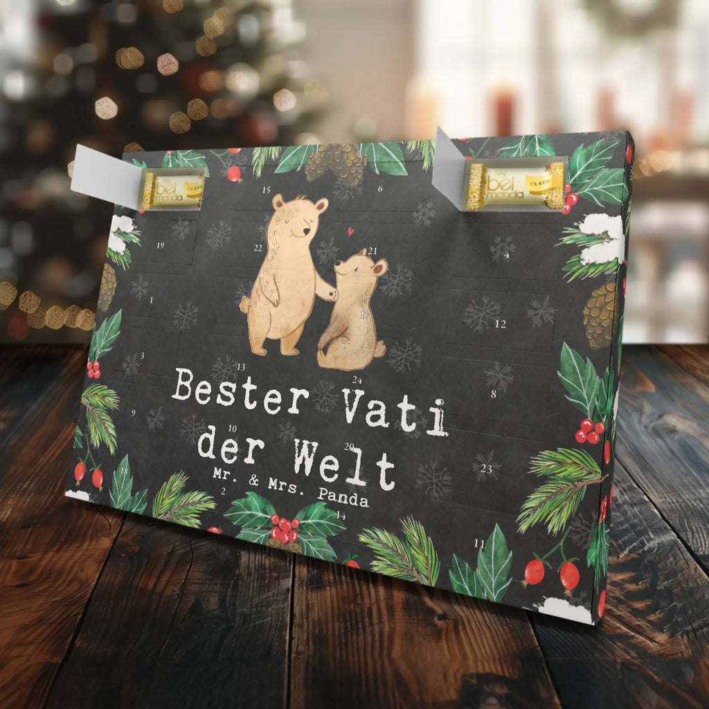 Marzipan Adventskalender Bär Bester Vati der Welt Marzipan Adventskalender, für, Dankeschön, Geschenk, Schenken, Geburtstag, Geburtstagsgeschenk, Geschenkidee, Danke, Bedanken, Mitbringsel, Freude machen, Geschenktipp, Paps, Familie, Dad, Eltern, Papi, Geschenk Vater, Vati, Papa, Daddy, Bester, Kleinigkeit, Vater, Mann