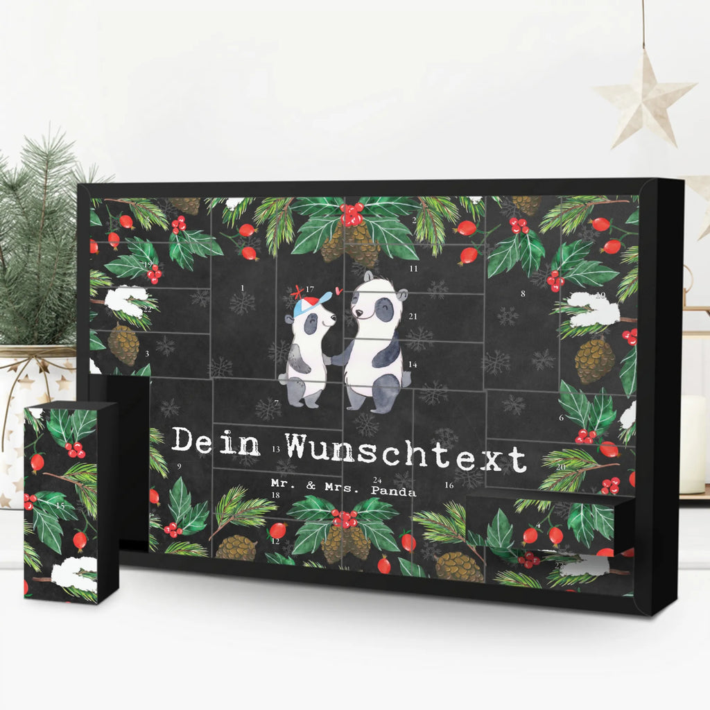 Personalisierter Befüllbarer Adventskalender Panda Bester Cousin der Welt Adventskalender Zum Selbst Befüllen, Befüllbarer Adventskalender, Geschenkidee, Geschenk, Schenken, Mitbringsel, Geburtstag, Geburtstagsgeschenk, für, Danke, Dankeschön, Bedanken, Freude machen, Geschenktipp, Vetter, Verwandtschaft, Familie, Sohn von Tante, Sohn von Onkel, Cousine, Cousin, Kousin