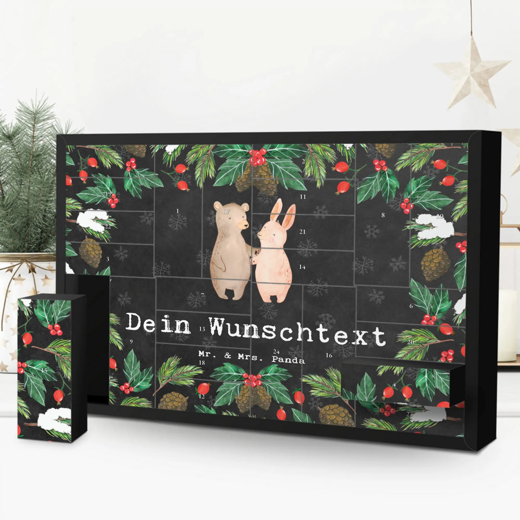  Hare Best Friendship in the World Befüllbarer Adventskalender, Adventskalender Zum Selbst Befüllen, Geschenkidee, Geschenk, Schenken, Mitbringsel, Geburtstag, Geburtstagsgeschenk, für, Danke, Dankeschön, Bedanken, Freude machen, Geschenktipp, Freund, Bff, Kumpel, Freundschaft, Best Friends, Freunde Fürs Leben, Freundin, Clique, Bae, Freunde