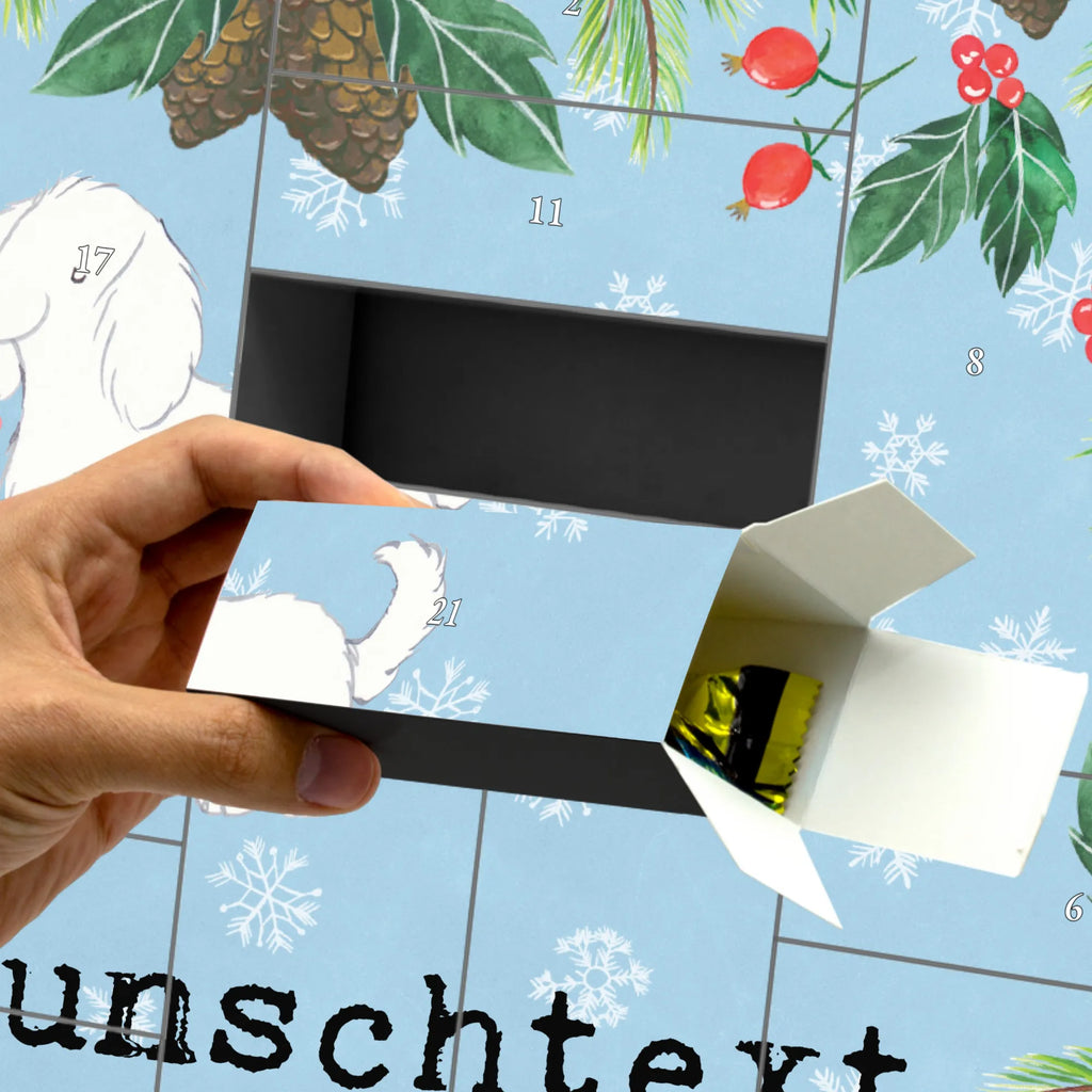  Bolończyk chwila Adventskalender Zum Selbst Befüllen, Befüllbarer Adventskalender, Geschenk, Schenken, Hund, Hunderasse, Rassehund, Hundebesitzer, Tierfreund, Welpe, Bologneser