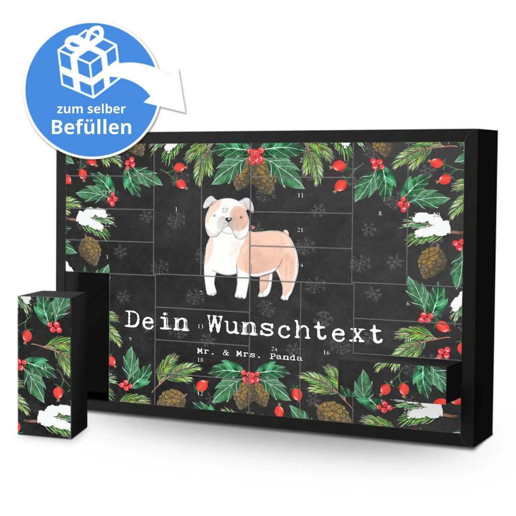  Buldog angielski chwila Adventskalender Zum Selbst Befüllen, Befüllbarer Adventskalender, Geschenk, Schenken, Hund, Hunderasse, Rassehund, Hundebesitzer, Tierfreund, Welpe, Englische Bulldogge