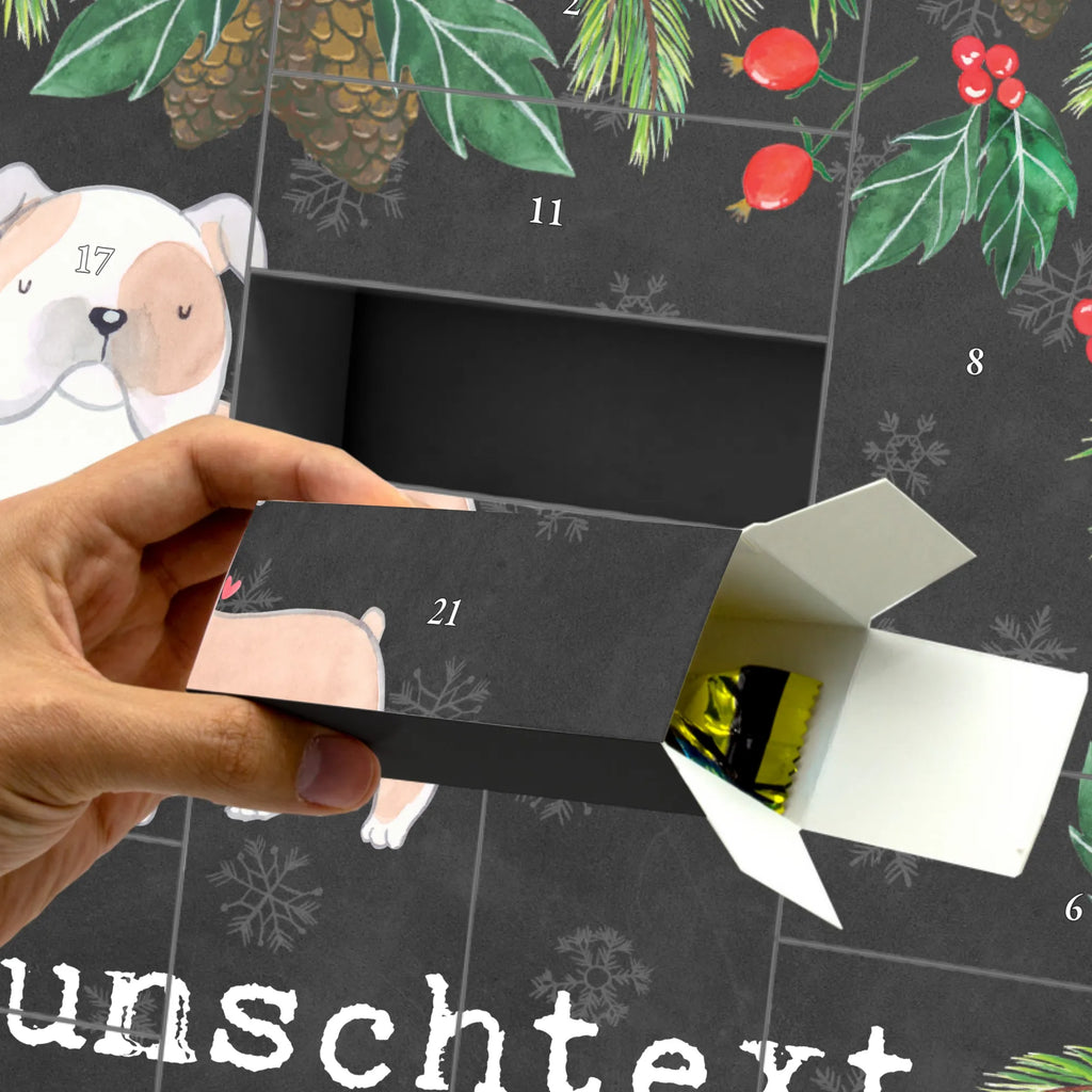  Buldog angielski chwila Adventskalender Zum Selbst Befüllen, Befüllbarer Adventskalender, Geschenk, Schenken, Hund, Hunderasse, Rassehund, Hundebesitzer, Tierfreund, Welpe, Englische Bulldogge