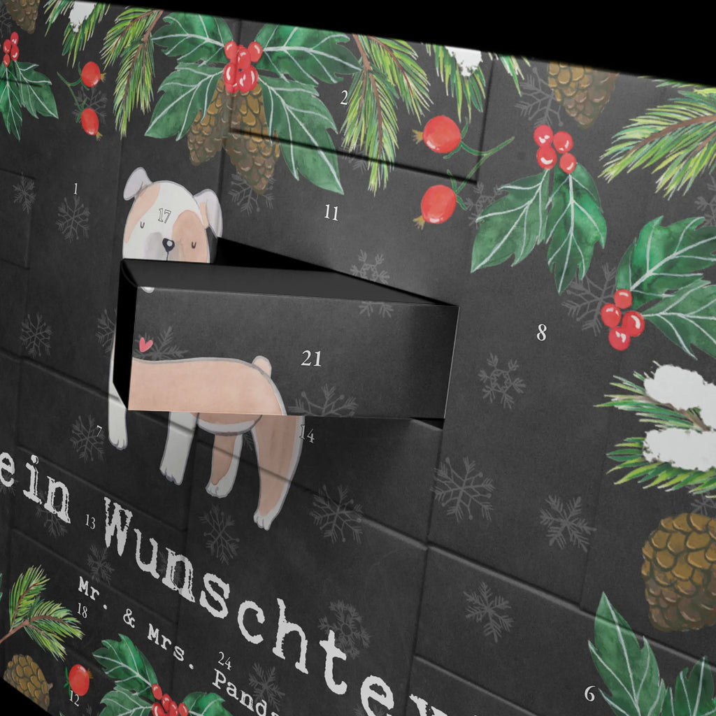  Buldog angielski chwila Adventskalender Zum Selbst Befüllen, Befüllbarer Adventskalender, Geschenk, Schenken, Hund, Hunderasse, Rassehund, Hundebesitzer, Tierfreund, Welpe, Englische Bulldogge