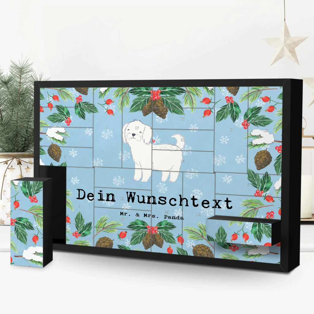  Maltańczyk Chwila Befüllbarer Adventskalender, Adventskalender Zum Selbst Befüllen, Geschenk, Schenken, Hund, Hunderasse, Rassehund, Hundebesitzer, Tierfreund, Welpe, Malteser