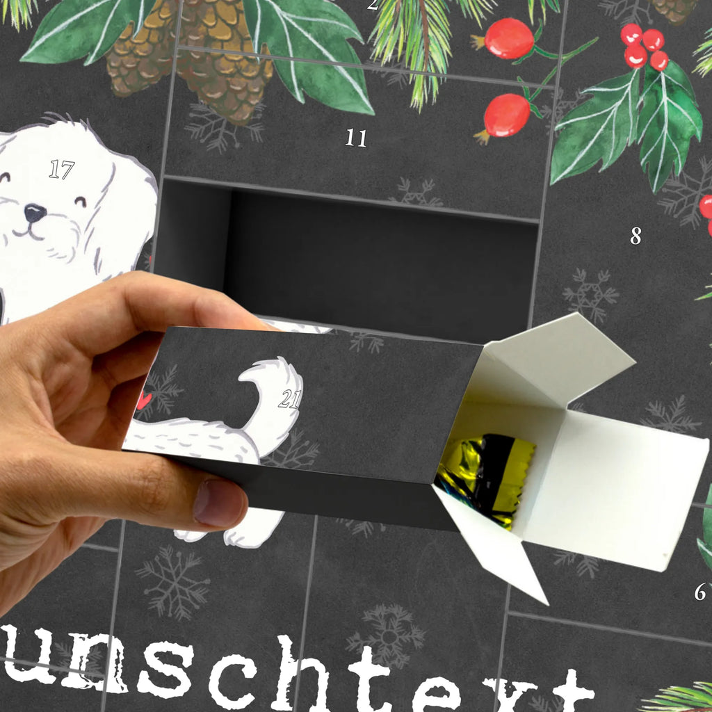  Maltańczyk Chwila Befüllbarer Adventskalender, Adventskalender Zum Selbst Befüllen, Geschenk, Schenken, Hund, Hunderasse, Rassehund, Hundebesitzer, Tierfreund, Welpe, Malteser