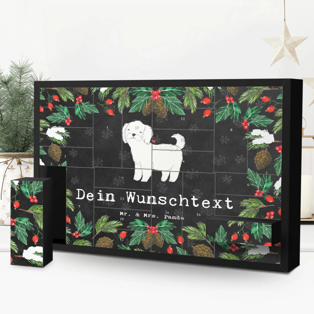  Maltańczyk Chwila Befüllbarer Adventskalender, Adventskalender Zum Selbst Befüllen, Geschenk, Schenken, Hund, Hunderasse, Rassehund, Hundebesitzer, Tierfreund, Welpe, Malteser