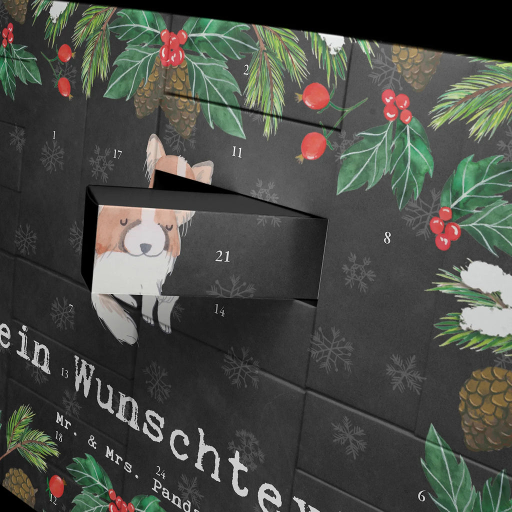 Personalisierter Befüllbarer Adventskalender Papillon Moment Befüllbarer Adventskalender, Adventskalender Zum Selbst Befüllen, Geschenk, Schenken, Hund, Hunderasse, Rassehund, Hundebesitzer, Tierfreund, Welpe, Kontinentaler Zwergspaniel, Papillon