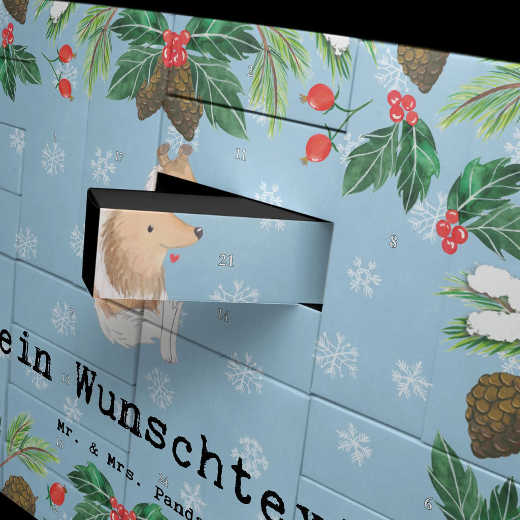 Personalisierter Befüllbarer Adventskalender Langhaar Collie Moment Adventskalender Zum Selbst Befüllen, Befüllbarer Adventskalender, Geschenk, Schenken, Hund, Hunderasse, Rassehund, Hundebesitzer, Tierfreund, Welpe, Britischer Hütehund, Langhaar Collie
