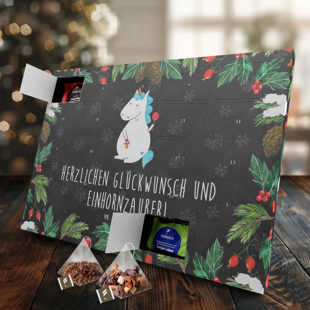 Tee Adventskalender Einhorn Baby Tee Adventskalender, Adventskalender mit Tee, Adventskalender, Einhorn, Einhorn Deko, Einhörner, Unicorn, Party, Schnuller, Geburtstag, Babyglück, Eltern, Erstes Kind, Kind, Mutter, Baby, Geburt, Nachwuchs