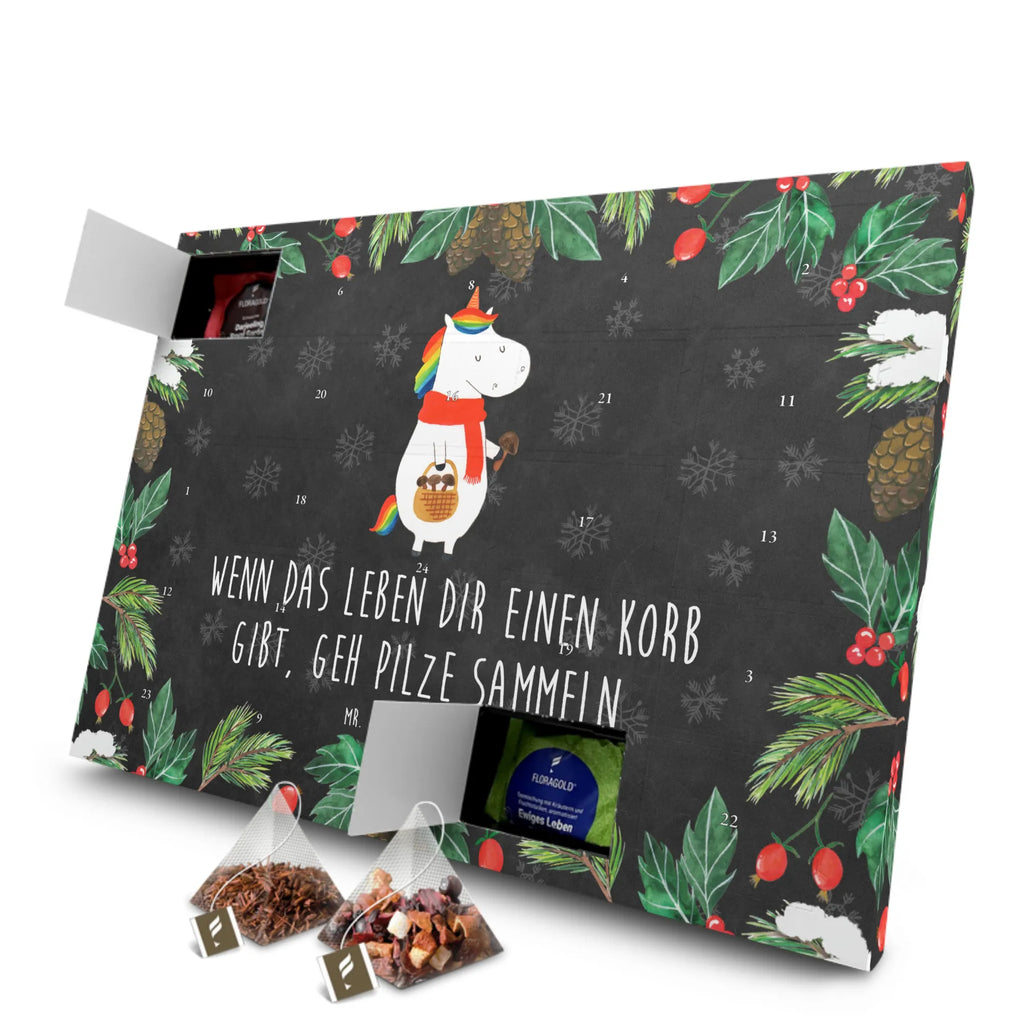 Tee Adventskalender Einhorn Pilz Adventskalender, Tee Adventskalender, Adventskalender mit Tee, Einhorn, Einhorn Deko, Einhörner, Unicorn, Liebeskummer, Motivation, Spruch, Pilze, Pilzsammler