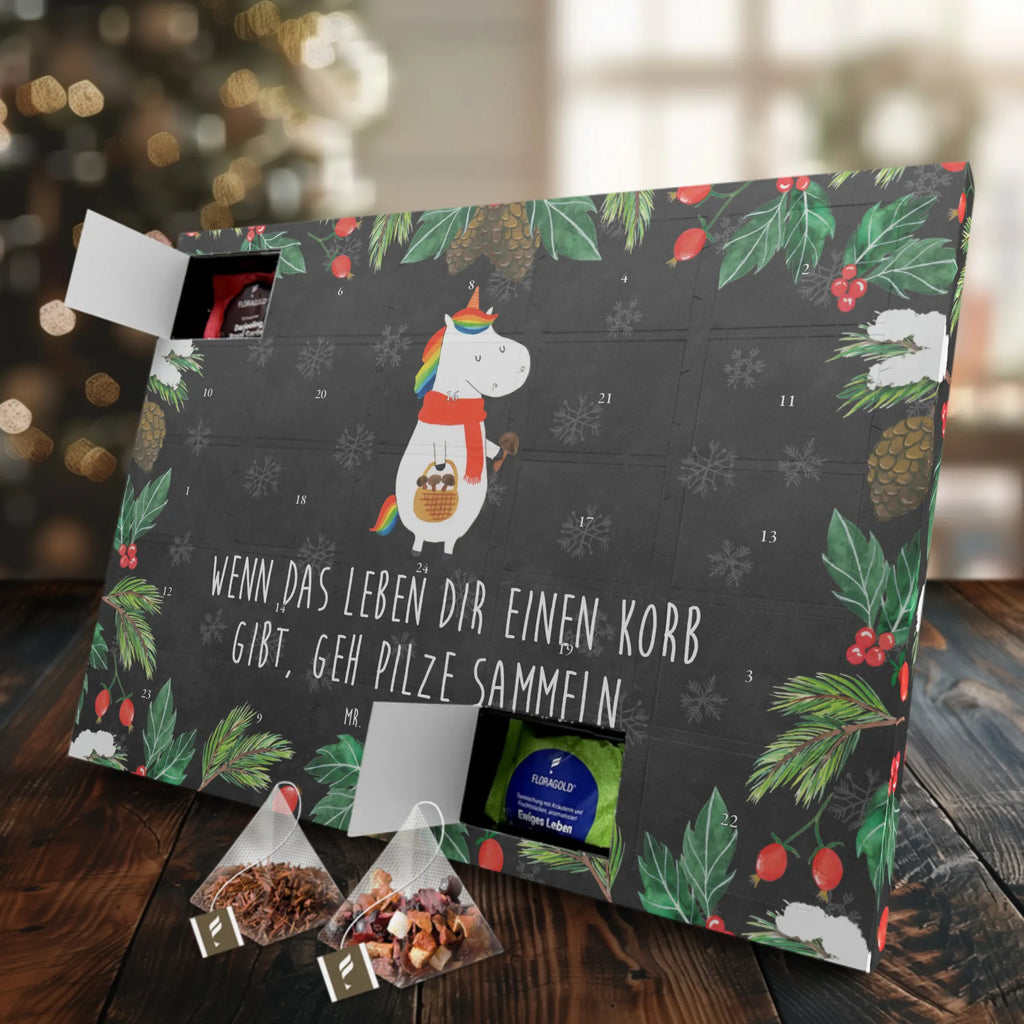 Tee Adventskalender Einhorn Pilz Adventskalender, Tee Adventskalender, Adventskalender mit Tee, Einhorn, Einhorn Deko, Einhörner, Unicorn, Liebeskummer, Motivation, Spruch, Pilze, Pilzsammler