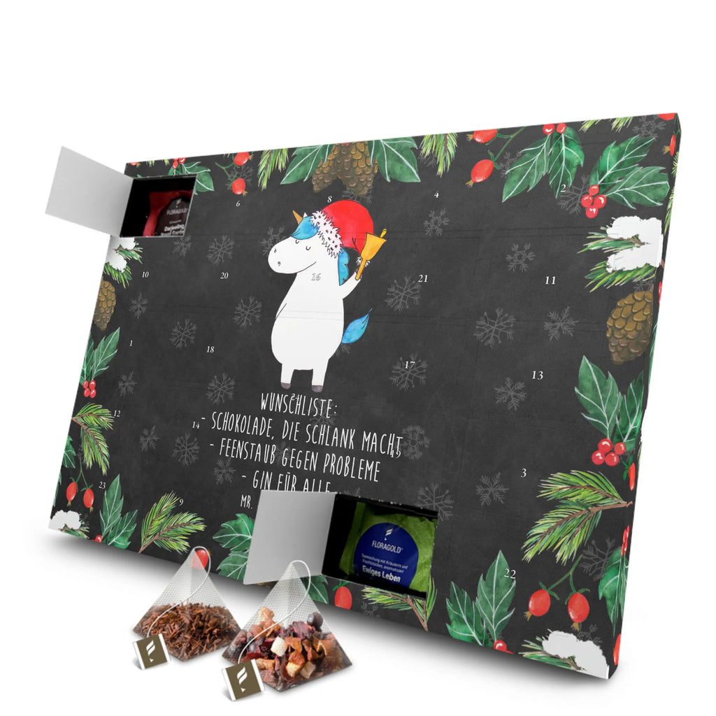 Tee Adventskalender Einhorn Weihnachtsmann Adventskalender, Adventskalender mit Tee, Tee Adventskalender, Einhorn, Einhorn Deko, Einhörner, Unicorn, Schokolade, Feenstaub, Nikolaus, Schoki, Wunschliste, Weihnachten, Wunschzettel, Gin, Weihnachtsmann