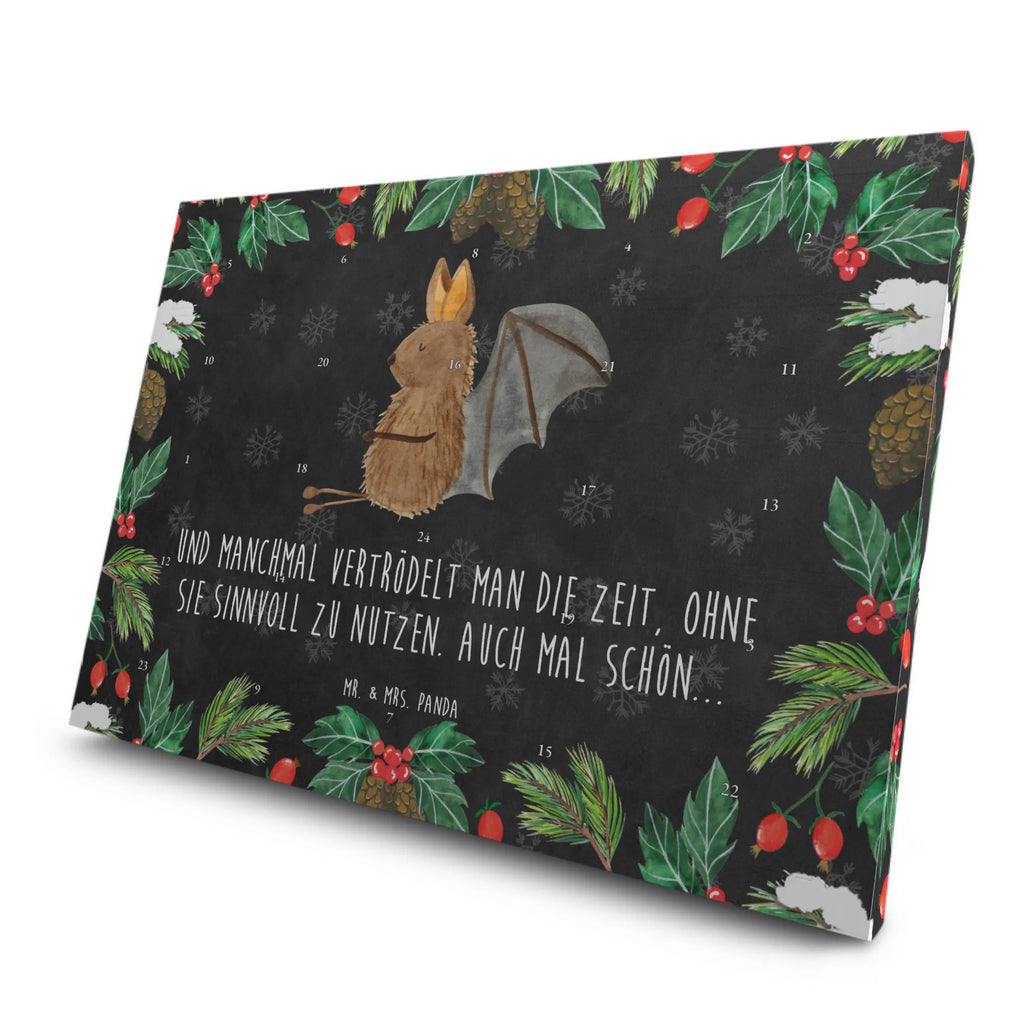 Tee Adventskalender Fledermaus Sitzen Adventskalender mit Tee, Tee Adventskalender, Adventskalender, Tiermotive, Tiere, Gute Laune, Lustige Sprüche, Entspannen, Fledermäuse, Fledermaus, Motivation