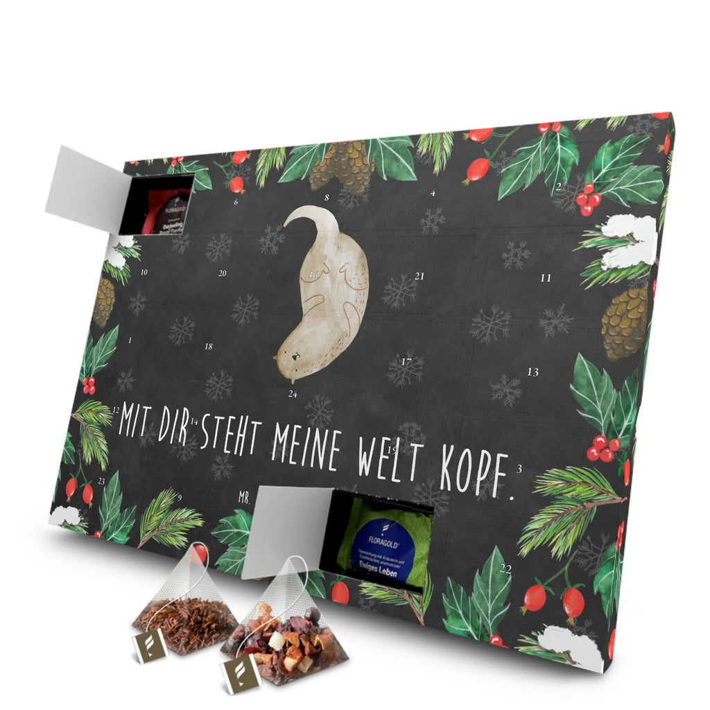Tee Adventskalender Otter Kopfüber Tee Adventskalender, Adventskalender mit Tee, Adventskalender, Seeotter, Otter, Fischotter, Otter Seeotter See Otter