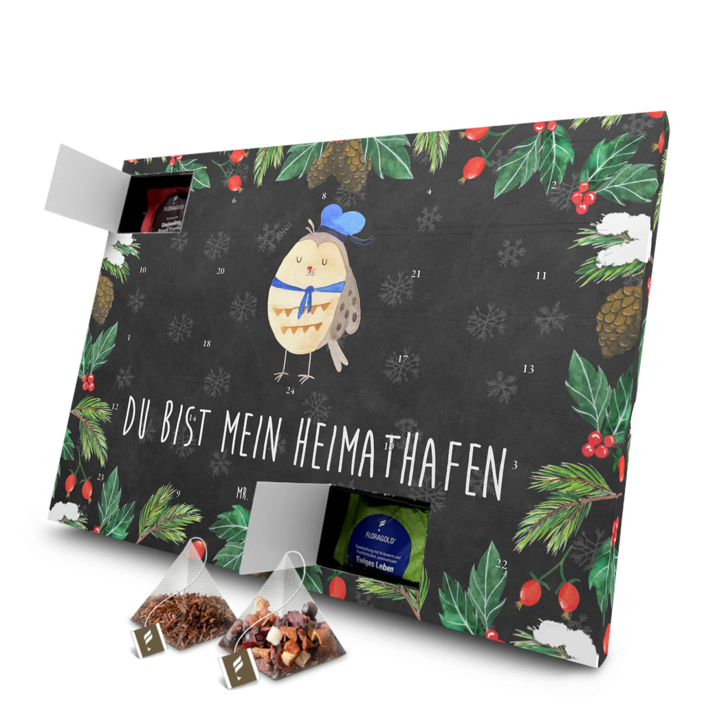 Tee Adventskalender Eule Matrose Adventskalender, Adventskalender mit Tee, Tee Adventskalender, Eule, Freundin, Ehe, Wortspiel Lustig, Matrose, Eule Deko, Owl, Heimathafen, Eule Spruch, Seefahrer, Hochzeitstag Geschenk