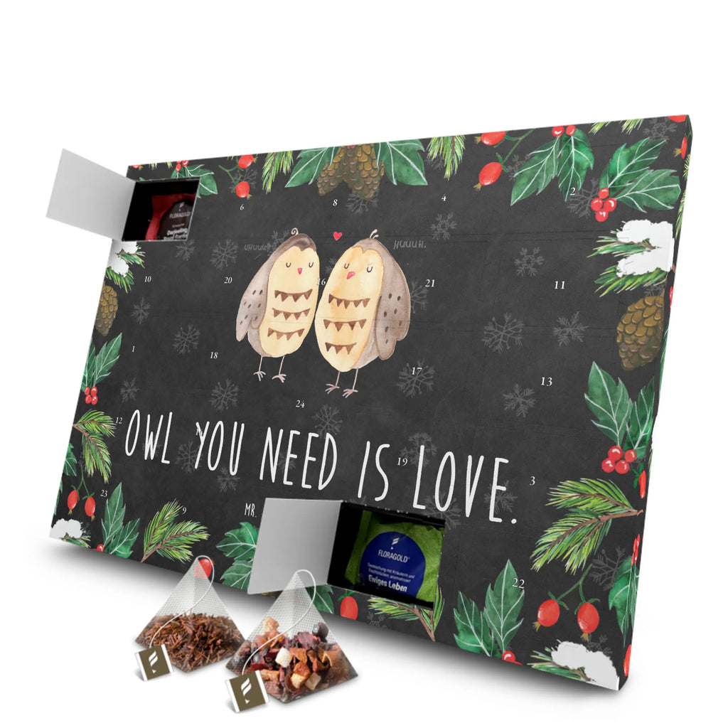 Tee Adventskalender Eulen Liebe Tee Adventskalender, Adventskalender mit Tee, Adventskalender, Eule, Owl, All You Need Is Love, Freundin Geschenk, Liebe, Eule Deko, Wortspiel Lustig, Freund, Hochzeit Spruch, Liebe Spruch