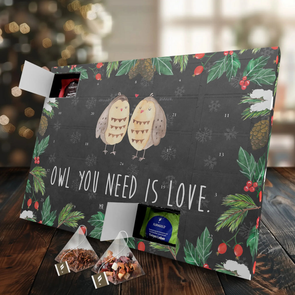 Tee Adventskalender Eulen Liebe Tee Adventskalender, Adventskalender mit Tee, Adventskalender, Eule, Owl, All You Need Is Love, Freundin Geschenk, Liebe, Eule Deko, Wortspiel Lustig, Freund, Hochzeit Spruch, Liebe Spruch