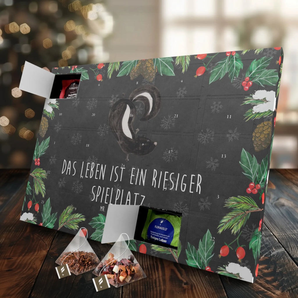 Tee Adventskalender Stinktier Handstand Adventskalender, Tee Adventskalender, Adventskalender mit Tee, Skunk, Stinktier, Kind, Stinker, Raubtier, Spielplatz, Wildtier, Stinki, Verpielt
