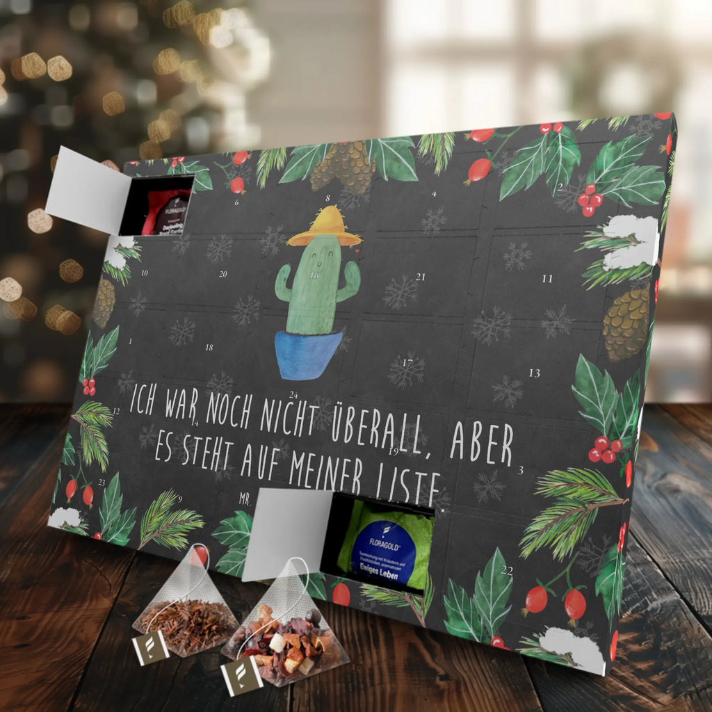 Tee Adventskalender Kaktus Hut Tee Adventskalender, Adventskalender, Adventskalender mit Tee, Kaktus, Kakteen, Städtetrip, Spruch, Weltreise, Reisen, Weltenbummler, Geschenkidee, Reisetagebuch, Motivation, Kaktusliebe