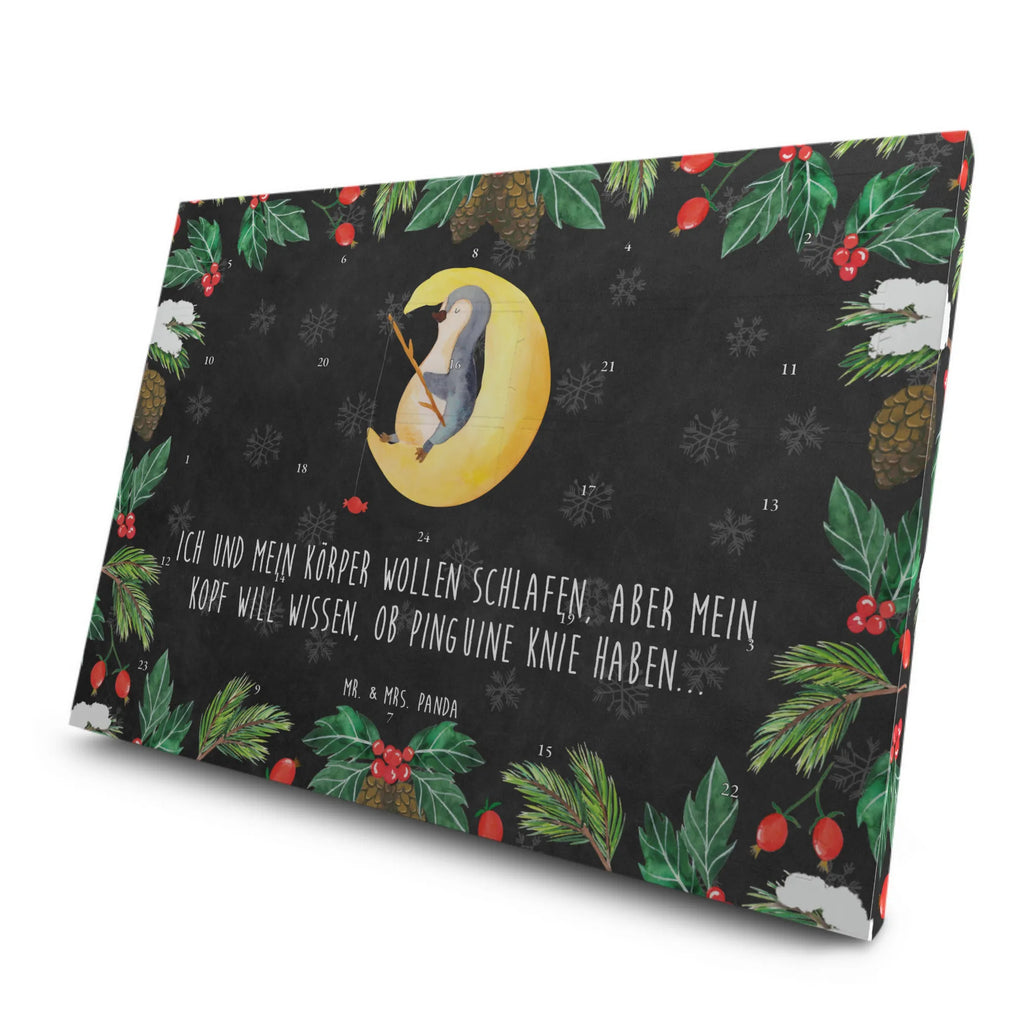 Tee Adventskalender Pinguin Mond Tee Adventskalender, Adventskalender mit Tee, Adventskalender, Pinguin, Einschlafen, Schlafzimmer, Pinguine, Gästezimmer, Schlafstörungen, schlafen, Spruch, Nachtruhe