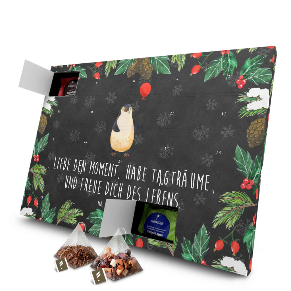 Tee Adventskalender Pinguin Luftballon Adventskalender mit Tee, Adventskalender, Tee Adventskalender, Pinguin, Glück, Geschenk Freundin, Liebe, Luftballon, Pinguine, Lebenslust, Beste Freundin, Motivation, Neues Leben, Tagträume, Neustart, Geschenkidee
