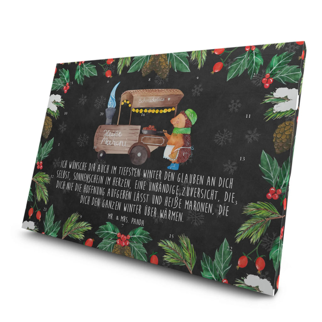  hedgehog Chestnuts snow, Christmas time