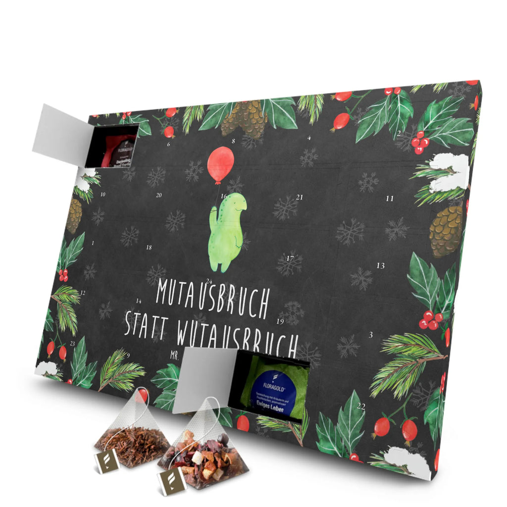 Tee Adventskalender Schildkröte Luftballon Adventskalender, Tee Adventskalender, Adventskalender mit Tee, Schildkröte, Motivation, Motivationsspruch, Mutausbruch, Schildkröten