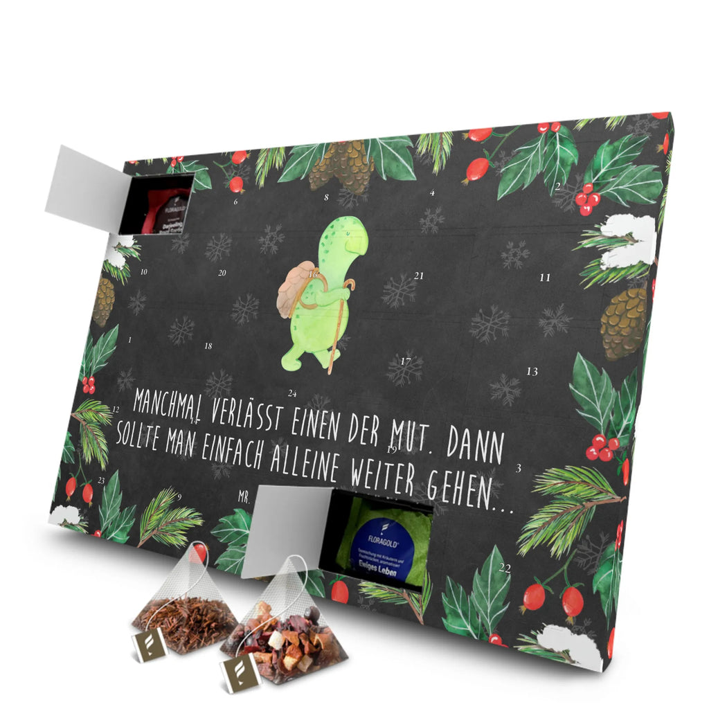 Tee Adventskalender Schildkröte Wanderer Adventskalender mit Tee, Adventskalender, Tee Adventskalender, Schildkröte, Schildkröten, Motivation, Neuanfang, Motivationsspruch, Motivationssprüche