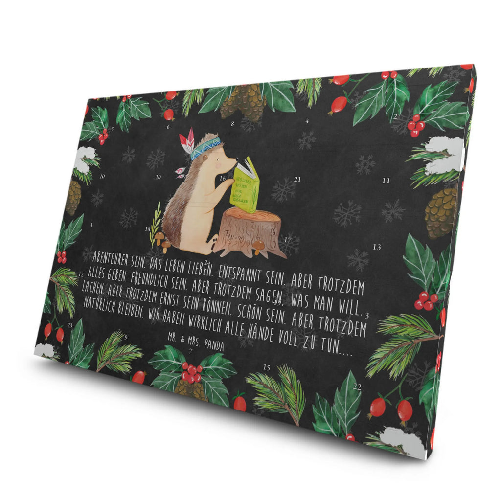Tee Adventskalender Igel Federschmuck Adventskalender mit Tee, Adventskalender, Tee Adventskalender, Waldtiere, Tiere, Abenteuer, Camping, Indianer, Igel, Lagerfeuer
