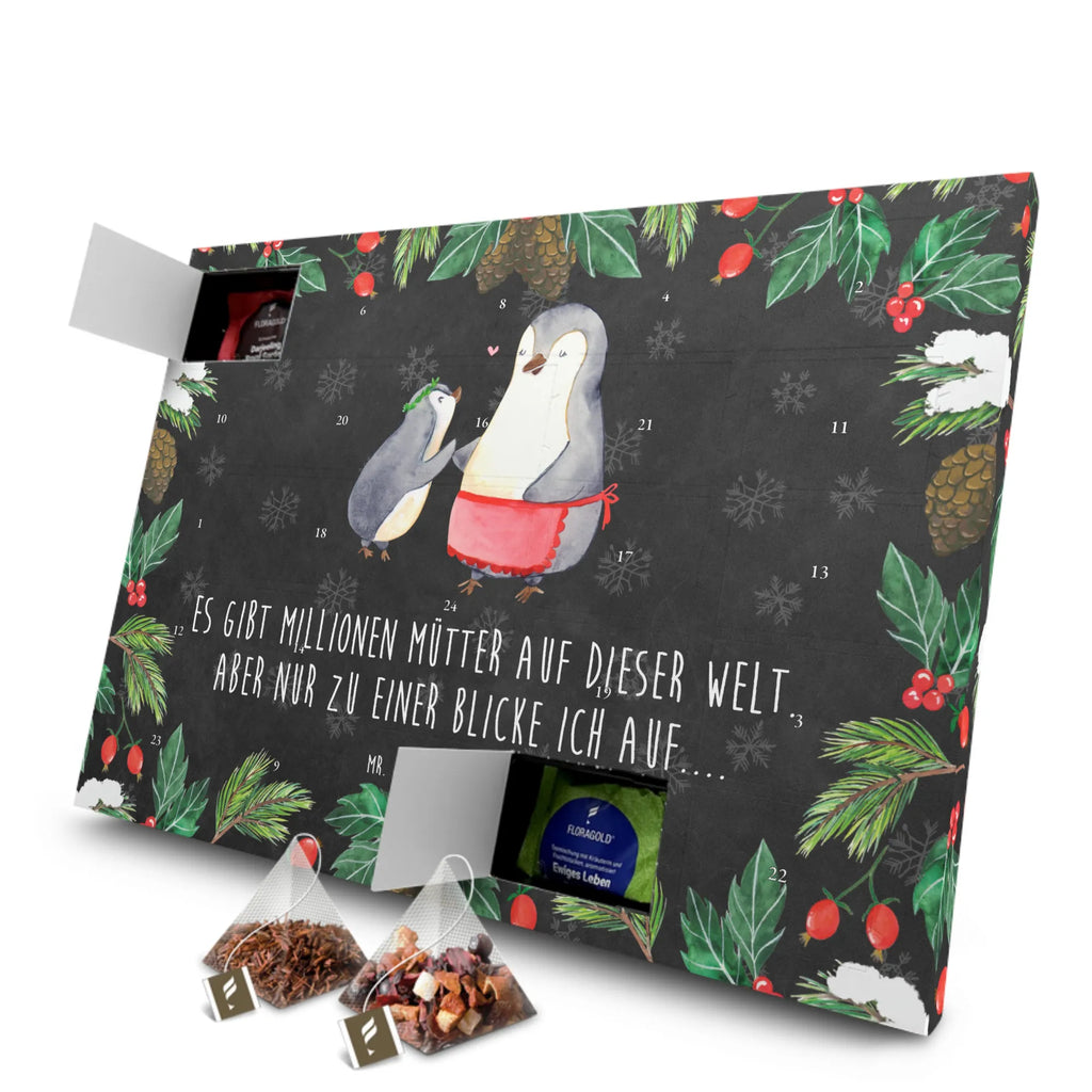 Tee Adventskalender Pinguin mit Kind Tee Adventskalender, Adventskalender, Adventskalender mit Tee, Mama, Oma, Opa, Schwester, Papa, Bruder, Muttertag, Vatertag, Familie, Geburststag, Mutti, Mutter, Mami, Geschenk
