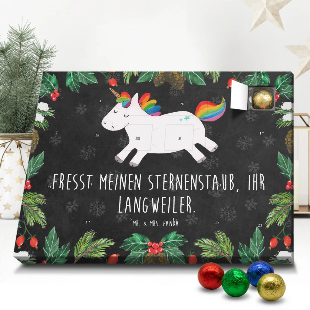Chocolate advent calendar unicorn happy joy of life, fun, cheerful, joy