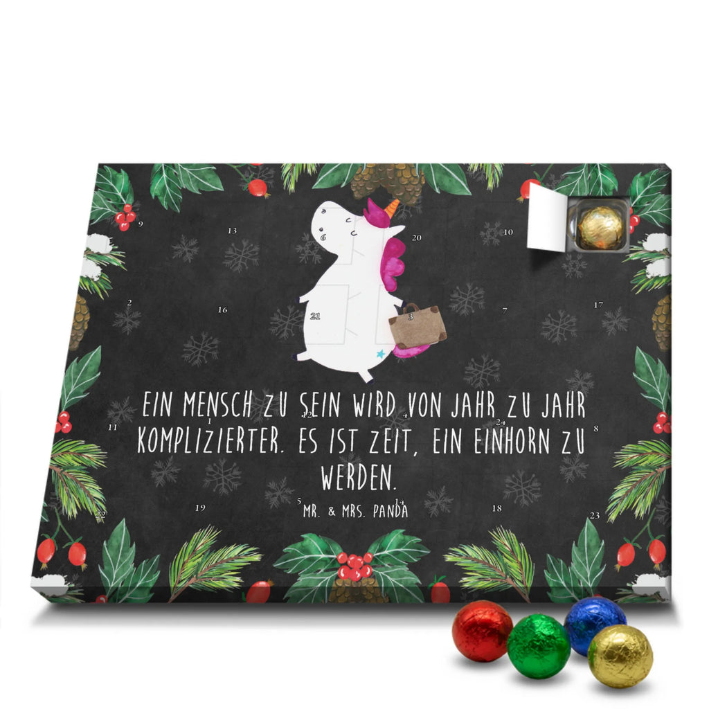 Chocolate advent calendar unicorn Suitcase travel, adventure, suitcase, holiday present, luggage, traveler gift
